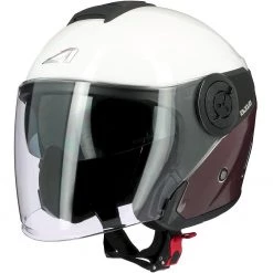 Casco Moto Jet Astone DJ10-2 RADIAN Marrone Bianco
