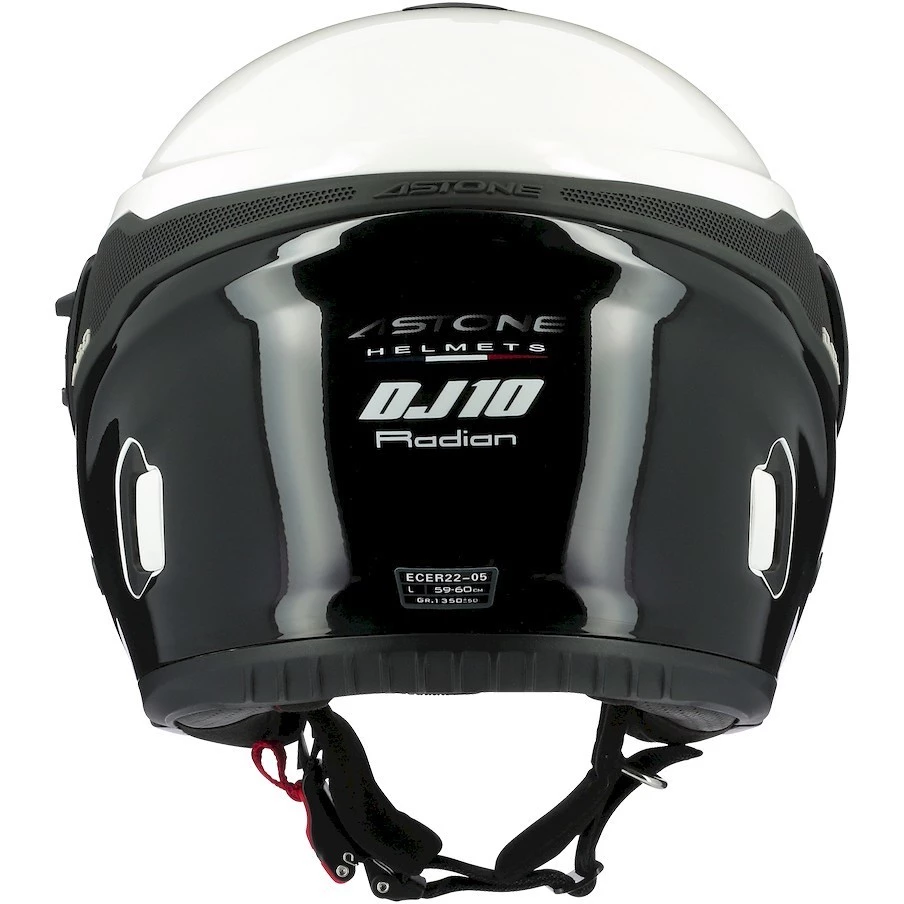 Casco Moto Jet Astone DJ10-2 RADIAN Nero Bianco 7 Casco Moto Jet Astone DJ10-2 RADIAN Nero Bianco - immagine 5