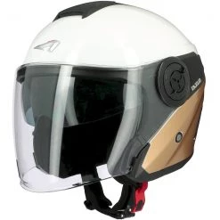 Casco Moto Jet Astone DJ10-2 RADIAN Oro Bianco