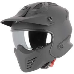 Casco Moto Jet Astone ELEKTRON Nero Opaco Menotoniera Removibile