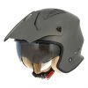Casco Moto Jet Astone Minicross Con Parasole Marrone Opaco