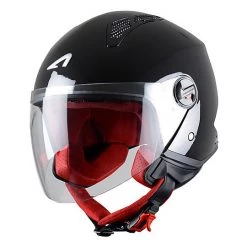 Casco Moto Jet Astone Minijet Nero Lucido