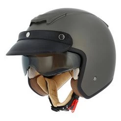 Casco Moto Jet Astone Sportster Grigio Scuro Opaco