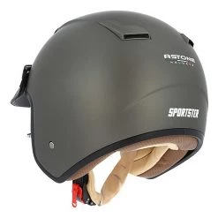 Casco Moto Jet Astone Sportster Grigio Scuro Opaco -Offerte Astone Negozio casco moto jet astone sportster grigio scuro opaco 33651