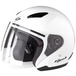 Casco Moto Jet Bambino Stormer Flash Kid Bianco