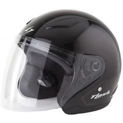 Casco Moto Jet Bambino Stormer Flash Kid Nero