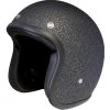 Casco Moto Jet Custom Stormer PEARL Paillette Nero Opaco