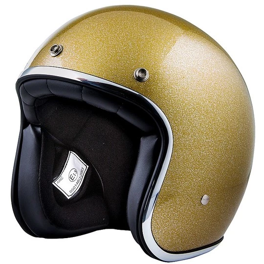 Casco Moto Jet Custom Stormer PEARL Paillette Oro 3 Casco Moto Jet Custom Stormer PEARL Paillette Oro