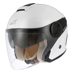 Casco Moto Jet Doppia Visiera Astone DJ 10 Bianco Nero