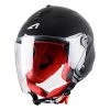 Casco Moto Jet Doppia Visiera Astone MiniJet S Nero Lucido