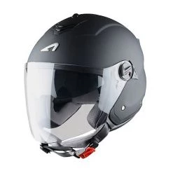 Casco Moto Jet Doppia Visiera Astone MiniJet S Nero Opaco