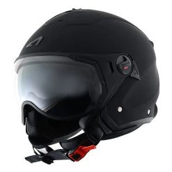 Casco Moto Jet Doppia Visiera Astone Minijet Sport Nero Opaco