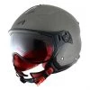 Casco Moto Jet Doppia Visiera Astone Minijet Sport Titanio Opaco
