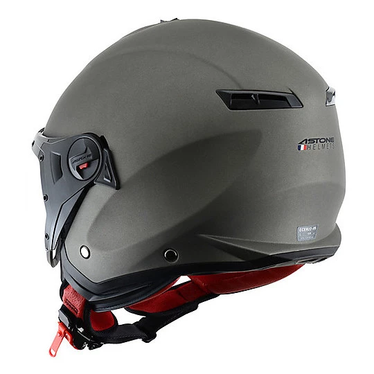 Casco Moto Jet Doppia Visiera Astone Minijet Sport Titanio Opaco 4 Casco Moto Jet Doppia Visiera Astone Minijet Sport Titanio Opaco - immagine 2