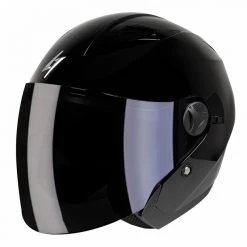 Casco Moto Jet Stormer Recon Doppia Visiera Nero Lucido