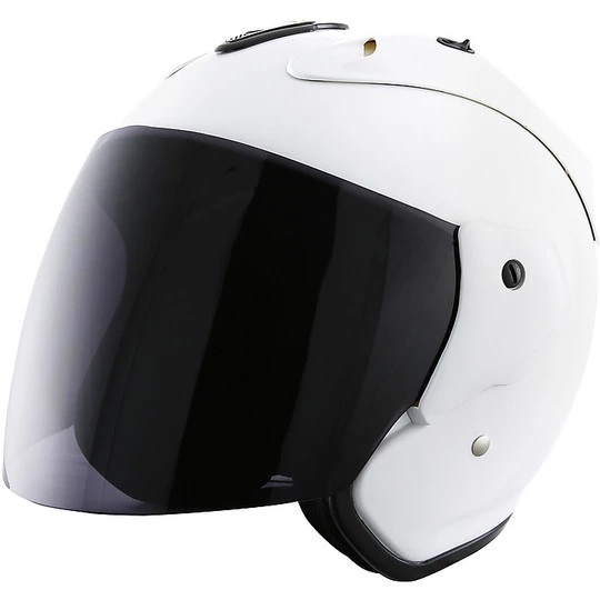 Casco Moto Jet Stormer SUN EVO Bianco 3 Casco Moto Jet Stormer SUN EVO Bianco
