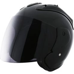 Casco Moto Jet Stormer SUN EVO Nero