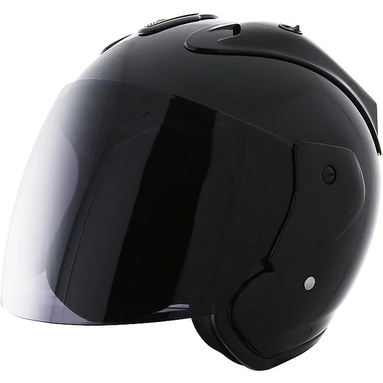 Casco Moto Jet Stormer SUN EVO Nero 3 Casco Moto Jet Stormer SUN EVO Nero