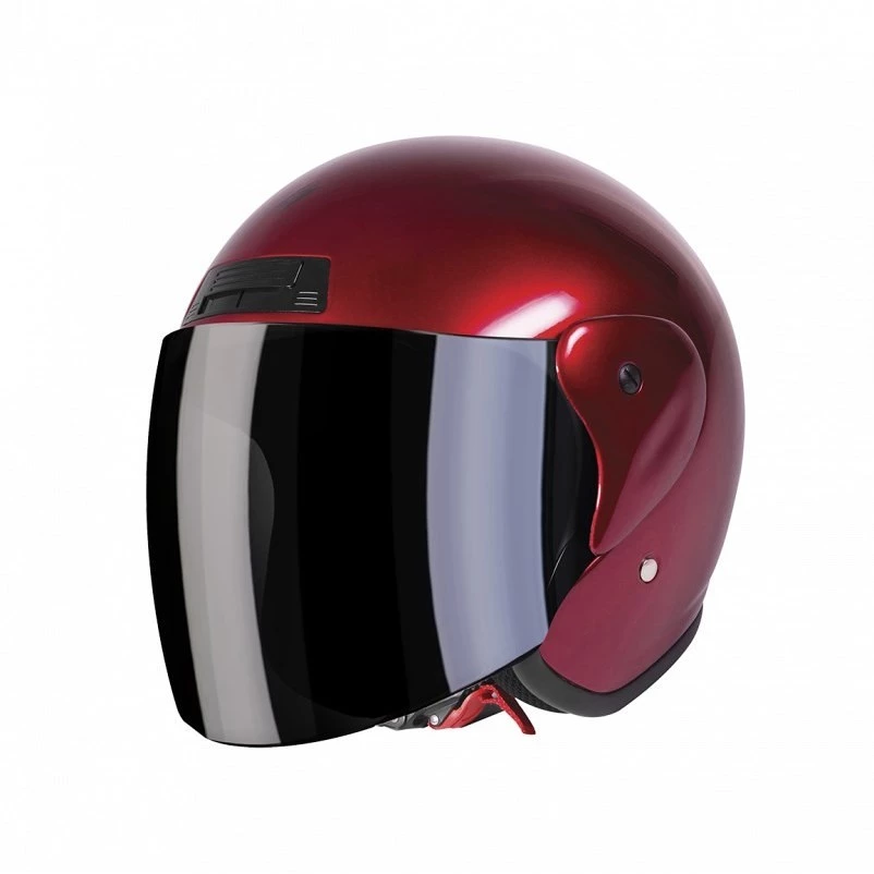 Casco Moto Jet Stormer SUN EVO Rosso Metal 3 Casco Moto Jet Stormer SUN EVO Rosso Metal