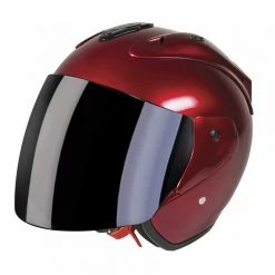 Casco Moto Jet Stormer SUN EVO Rosso Metallizzato
