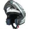 Casco Moto Modulare Astone RT 1200 Evo ASTAR Bianco Grigio Scuro Lucido