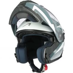 Casco Moto Modulare Astone RT 1200 Evo ASTAR Bianco Grigio Scuro Lucido