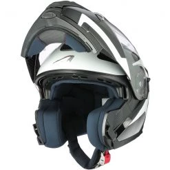 Casco Moto Modulare Astone RT 1200 Evo ASTAR Bianco Nero Lucido
