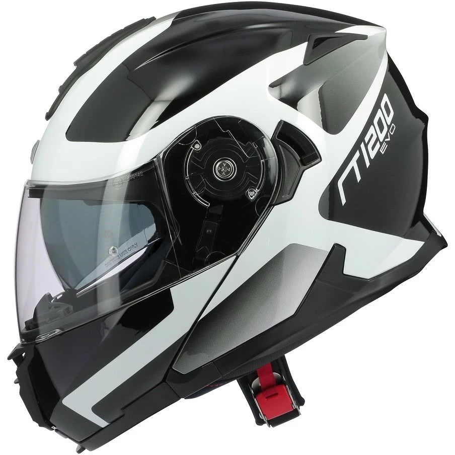 Casco Moto Modulare Astone RT 1200 Evo ASTAR Bianco Nero Lucido 5 Casco Moto Modulare Astone RT 1200 Evo ASTAR Bianco Nero Lucido - immagine 3