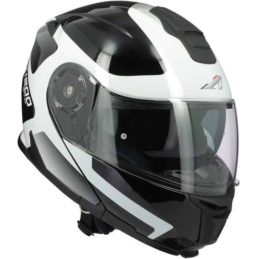 Casco Moto Modulare Astone RT 1200 Evo ASTAR Bianco Nero Lucido 10 Casco Moto Modulare Astone RT 1200 Evo ASTAR Bianco Nero Lucido - immagine 8