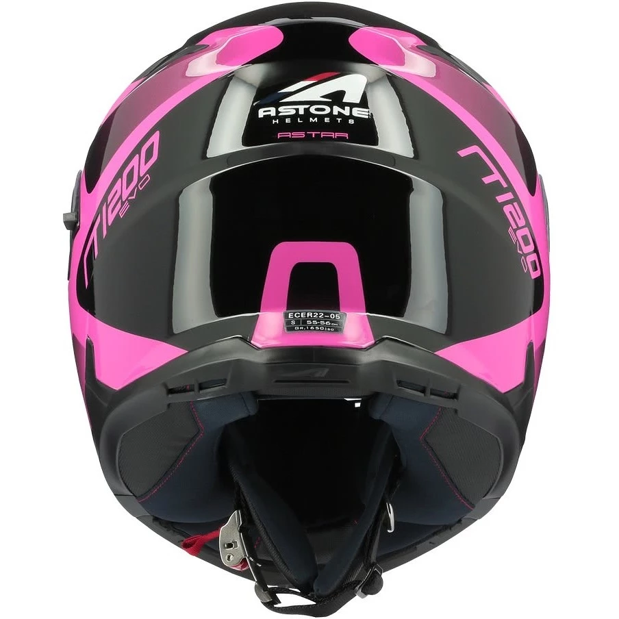 Casco Moto Modulare Astone RT 1200 Evo ASTAR Rosa Lucido 7 Casco Moto Modulare Astone RT 1200 Evo ASTAR Rosa Lucido - immagine 5