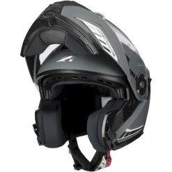 Casco Moto Modulare Astone RT 1200 Evo DARK SIDE Grigio Scuro Bianco Opaco