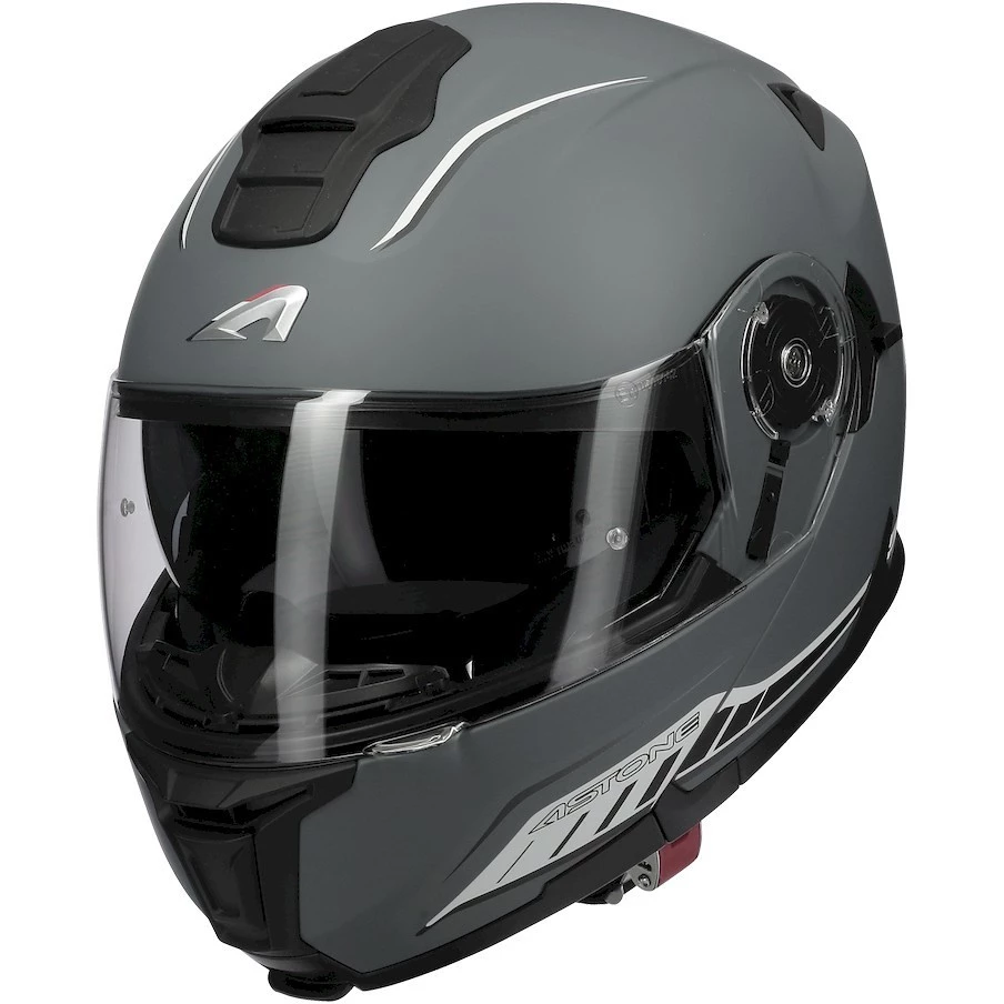 Casco Moto Modulare Astone RT 1200 Evo DARK SIDE Grigio Scuro Bianco Opaco 11 Casco Moto Modulare Astone RT 1200 Evo DARK SIDE Grigio Scuro Bianco Opaco - immagine 9