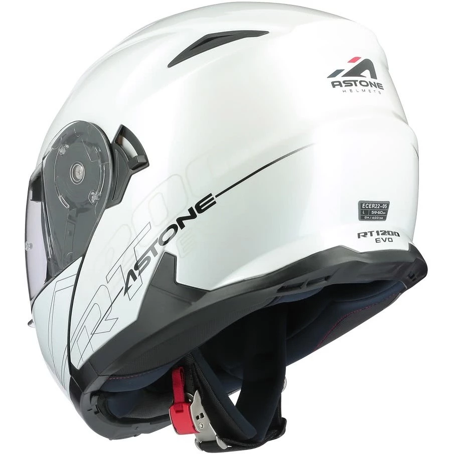 Casco Moto Modulare Astone RT 1200 Evo Monocolore Bianco 6 Casco Moto Modulare Astone RT 1200 Evo Monocolore Bianco - immagine 4