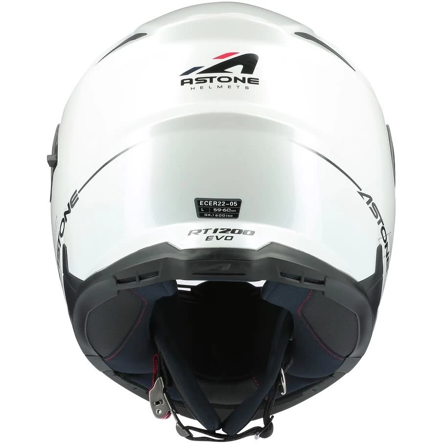 Casco Moto Modulare Astone RT 1200 Evo Monocolore Bianco 7 Casco Moto Modulare Astone RT 1200 Evo Monocolore Bianco - immagine 5