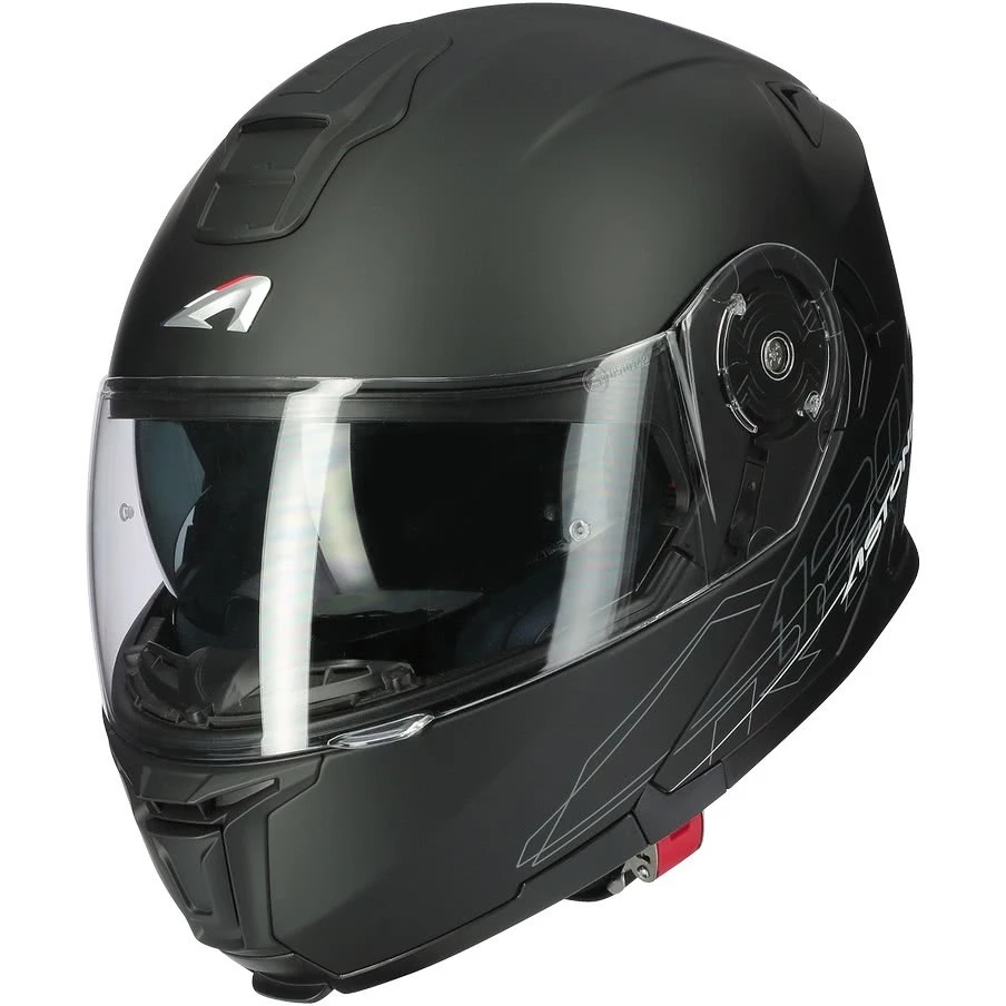 Casco Moto Modulare Astone RT 1200 Evo Monocolore Nero Opaco 4 Casco Moto Modulare Astone RT 1200 Evo Monocolore Nero Opaco - immagine 2