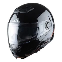 Casco Moto Modulare Astone RT800 Shadow Nero Lucido