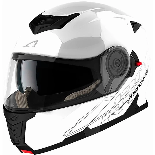 Casco Moto Modulare Doppia Omologazione Astone RT 1200 Bianco 3 Casco Moto Modulare Doppia Omologazione Astone RT 1200 Bianco
