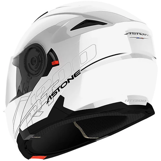 Casco Moto Modulare Doppia Omologazione Astone RT 1200 Bianco 4 Casco Moto Modulare Doppia Omologazione Astone RT 1200 Bianco - immagine 2