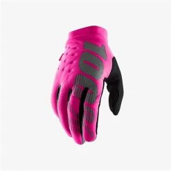 Guanti Da Donna Moto Cross Enduro 100% BRISKER Rosa Nero