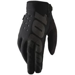 Guanti Moto Cross Enduro 100% BRISKER Nero Grigio