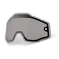 Lente Smoke Dual Ventilata Originale Per Occhiali 100% Racecraft Accuri E Strata