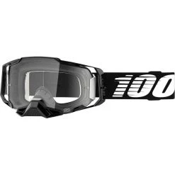 Occhiali Moto Cross Enduro 100% ARMEGA Black Lente Trasparente