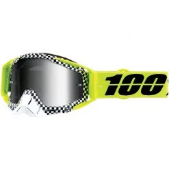 Occhiali Moto Cross Enduro 100% RACECRAFT Andre Lente A Specchio Silver