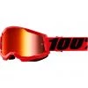 Occhiali Moto Cross Enduro 100% STRATA 2 Red Lente A Specchio Rossa -Offerte Astone Negozio occhiali moto cross enduro 100 strata 2 red lente a specchio rossa 118914